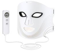Detop Masque LED 7 Couleurs Thérapie Facial Proche En Silicone Anti-Âge Et Anti-Rides Pour Tous Les Types (Blanc)