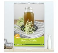 Detox Drinks! Gesund und lecker (hochwertiger Premium Wandkalender 2026 DIN A2 hoch), Kunstdruck in Hochglanz: Jeden Monat einen gesunden Detox Drink