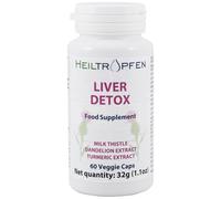 Détox du foie Gélules végétariennes | 60 gélules | Complément alimentaire | Analyse effectuée par un laboratoire tiers | Heiltropfen®