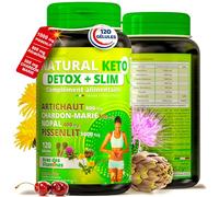 Detox foie puissant et rapide a basé sur Chardon Marie, Artichaut, Nopal (Coupe Faim) et Queue de Cerise.120 Gélules Detox minceur puissant et rapide NATURAL KETO®. Coupe faim puissant et efficace