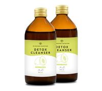DÉTOX. Formule liquide avec Thé Vert, Pissenlit, Guarana, Papaye, Thé de Java, Maté, Groseiller Noir, Rhubarbe. 2 Bouteilles x 500ml. Végétalien. CE, N2 Natural Nutrition