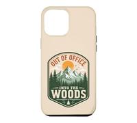 Détox introverti numérique « Out of Office Into The Woods » Coque pour iPhone 12 Pro Max