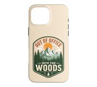 Détox introverti numérique « Out of Office Into The Woods » Coque pour iPhone 16 Pro Max