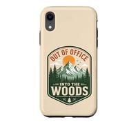 Détox introverti numérique « Out of Office Into The Woods » Coque pour iPhone XR