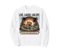 Détox numérique Retro Capybara Hot Spring Relaxation Sweatshirt