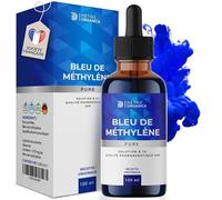 Detox Organica Bleu de Methylene Pur 100ml - Qualité Pharmaceutique | Flacon Pipette - Solution aqueuse 1% Premium, 100% USP - Fabriqué, Testé et certifié laboratoire Allemagne