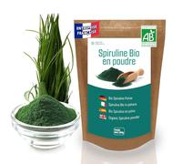 DETOX ORGANICA - Spiruline Poudre Bio - 250g de Poudre Naturelle - Riche en Protéines, Antioxydants, Fer et Phycocyanine - 100% Agriculture Biologique Controlée (250G)