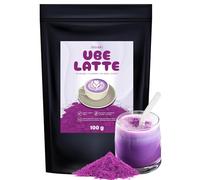 Detox Organica Ube Poudre Latte 100g - Patate Douce Violette - Colorant alimentaire Naturel, Boisson Végétale sans Caféine, Superfood gourmande pour Lattes, Smoothies, Desserts, Gâteaux, Mochi