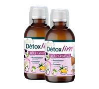 DETOXLIM BRULE GRAISSES - Formule Liquide à la L-Carnitine et Extraits Végétaux | Flacon de 500 ml | Cure de 25 jours - Élimine les Graisses en Excès et Détoxifie l'Organisme | Piña Colada | 3 CHENES
