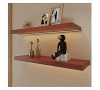 DETPWVWB Wood Floating Shelves Set of 2-7.09" Wall Mounted Floating Shelves for Kitchen, Living Room, Bedroom - Stylish Home Decor and Frame Display(Style1,100cm/39.4in)