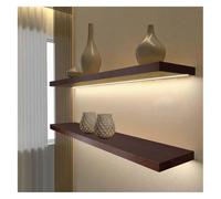 DETPWVWB Wood Floating Shelves Set of 2-7.09" Wall Mounted Floating Shelves for Kitchen, Living Room, Bedroom - Stylish Home Decor and Frame Display(Style2,80cm/31.5in)