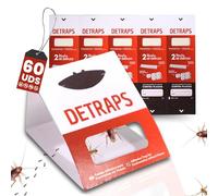DETRAPS Pièges Adhésifs Cafards & Blattes | sans Biocides | Pièges Cafards et Blattes avec Attractif Noisette | Fabriqués en Italie | 15, 30, 60, 120 ou 240 Pièges