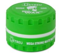 Detreu Cire coiffante Mega Strong | Cire capillaire mate et extra forte | Look naturel longue durée sans brillance grasse | Cire capillaire pour cheveux et barbe 140 ml (titane - vert)