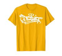 Détroit City Graffiti Street Art Handstyle USA Hip Hop T-Shirt, Homme, Doré Vif, 3XL