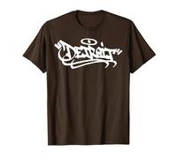 Détroit City Graffiti Street Art Handstyle USA Hip Hop T-Shirt, Homme, Marron, 3XL