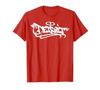 Détroit City Graffiti Street Art Handstyle USA Hip Hop T-Shirt, Homme, Rouge, XL