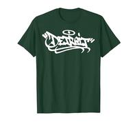 Détroit City Graffiti Street Art Handstyle USA Hip Hop T-Shirt, Homme, Vert Forêt, L