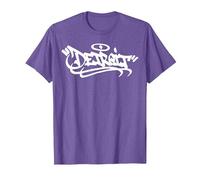 Détroit City Graffiti Street Art Handstyle USA Hip Hop T-Shirt, Homme, Violet Chiné, S