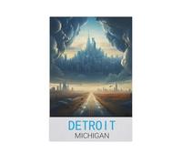 Détroit Michigan,Puzzle 1000 Pièces en Papier Divertissement Puzzles Jouets Très Difficile Adulte Et Adolescent Casual Jigsaw Puzzle Puzzle(38x26cm)-FU28