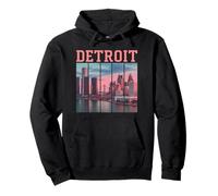 Detroit Michigan Retro City Vintage Femme Fille 313 Moteur Sweat à Capuche