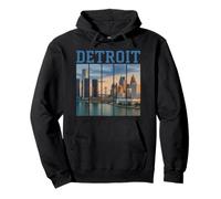 Detroit Michigan Retro City Vintage Femme Fille 313 Moteur Sweat à Capuche
