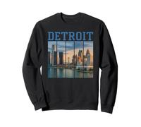 Detroit Michigan Retro City Vintage Femme Fille 313 Moteur Sweatshirt