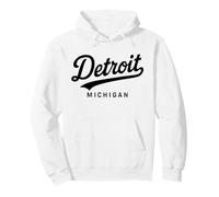 Detroit Michigan Retro City Vintage Femme Fille 313 Motor Car Sweat à Capuche