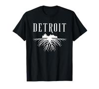 Détroit Michigan Skyline Graphic - from The Ground Up Design T-Shirt