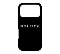Detroit Style Pizza Costume/Police Moderne Drôle Design Coque pour iPhone 17 Pro