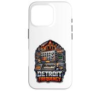 Detroit Synthétiseur de fréquence Paysage Urbain Coque pour iPhone 16 Pro