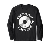 Detroit Techno Disque Vinyle DJ Retro House Music Michigan Manche Longue