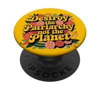 Détruisez Le patriarcat et Non la planète féministe pour Eco Girls PopSockets PopGrip Adhésif