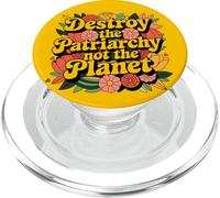 Détruisez Le patriarcat et Non la planète féministe pour Eco Girls PopSockets PopGrip pour MagSafe