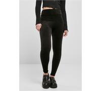 Dětský kabát Urban Classics Ladies High Waist Rib Velvet Leggings black - XS