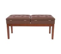 Dettchan Banc de piano 2 places réglable avec espace de rangement pour la maison, les écoles, les concerts, les studios de musique 108 x 39 x 48 cm