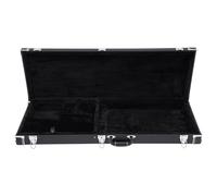 Dettchan Étui de protection rigide rectangulaire en bois pour guitare électrique avec rembourrage Lock Latch, pour la plupart des guitares électriques 105 x 36 x 11 cm, Noir , Moderne