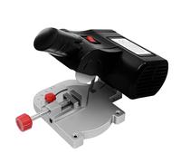 Dettchan Mini scie à onglet - Scie à onglet - Scie à tronçonner de table électrique - Scie à métaux portable - Lame de scie circulaire en acier - Pour bois, métal, plastique, verre - Coupe compacte