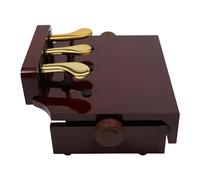 Dettchan Rallonge de pédale de piano marron - Pour enfants - Avec 3 pédales - Pour la maison, l'école, la salle d'exercices - 38 x 38 x 28 cm