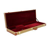 Dettchan Yelb Étui rigide pour guitare électrique, étui de transport rigide rectangulaire en bois avec clé, pour la plupart des guitares électriques 105 x 36 x 11 cm