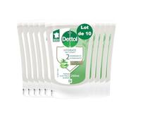 Dettol - Recharges de 250 ml Recharge Savon No Touch Aloe Vera & Bambou (lot de 10)