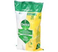 Dettol Lingettes Multi-Usages Power & Fresh Éclat de Citron Lingette(S) 110 pc(s)