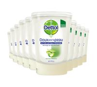 Dettol Lot De 10 Flacons De 250 Ml Recharge Savon No Touch Aloe Vera