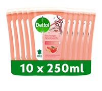 Dettol Lot De 10 Recharges No-Touch Savon Liquide Mains 250 Ml - Action Nettoyante - Pamplemousse