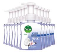 DETTOL Lot de 12 Flacons pompe de 250 ml Douceur de mousse - Vanille & Orchidee