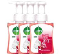 Dettol Lot De 3 Flacons Pompe De 250 Ml Douceur De Mousse ¿ Rose & Fleur De Cerisier