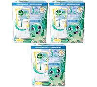 DETTOL Lot de 3 Nos Touch kit - Distributeur Automatique Classic et Gel Lavant Mains Citrus