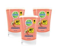 Dettol Lot De 3 Recharges No-Touch Savon Liquide Mains 250 Ml - Action Nettoyante - Pamplemousse