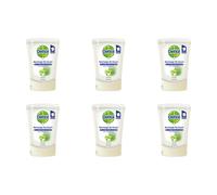 Dettol Lot De 6 Flacons De 250 Ml Recharge Savon No Touch Aloe Vera