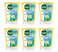 Dettol Lot De 6 Recharges No-Touch Savon Liquide Mains 250 Ml - Action Nettoyante - Citrus