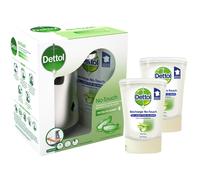 Dettol No Touch Classic - Distributeur Automatique Sans Contact De Gel Lavant Mains Et Recharges Parfum Aloe Vera (2x250ml)